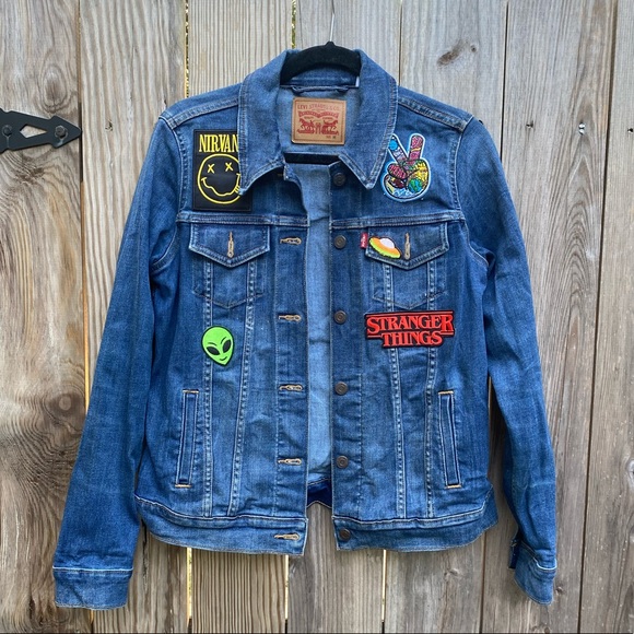 Levi's Jackets & Blazers - AWESOME Unique Levi’s Trucker Jacket with patches